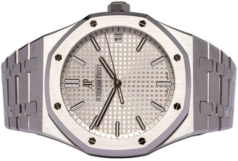 audemars piguet royal oak silber schwarz|Audemars Piguet royal oak prices.